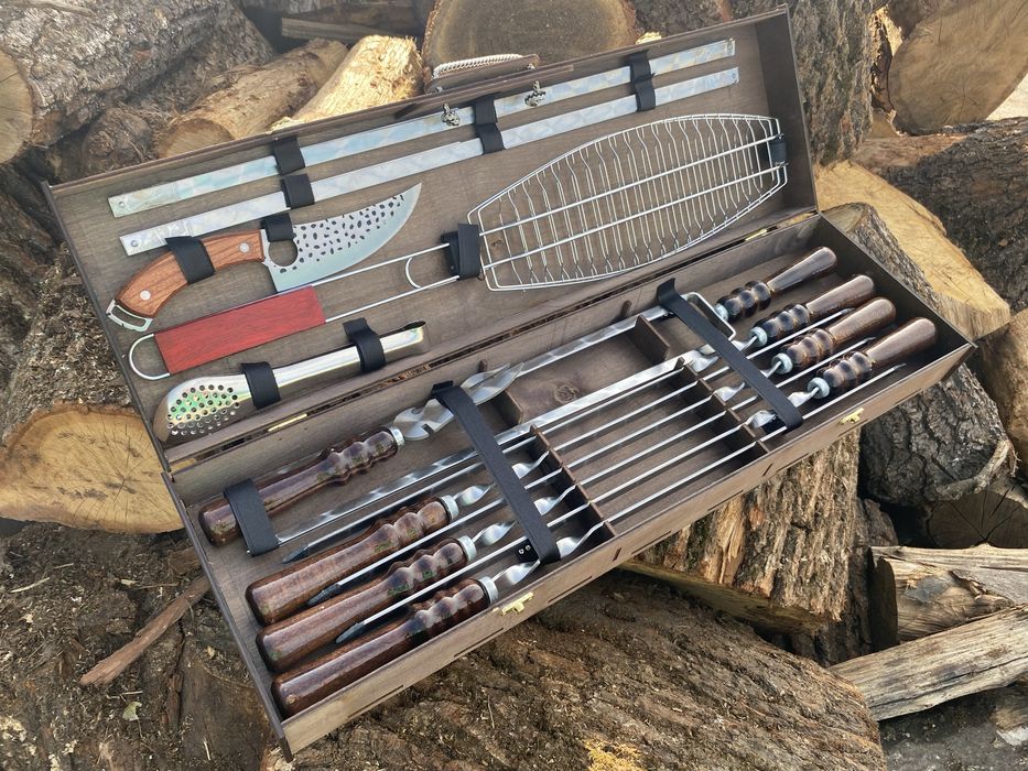 Набір шампурів на подарунок Новий Рік чоловіку