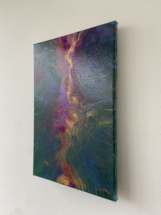 Abstrakcyjny obraz – ręcznie malowany, nowoczesna dekoracja