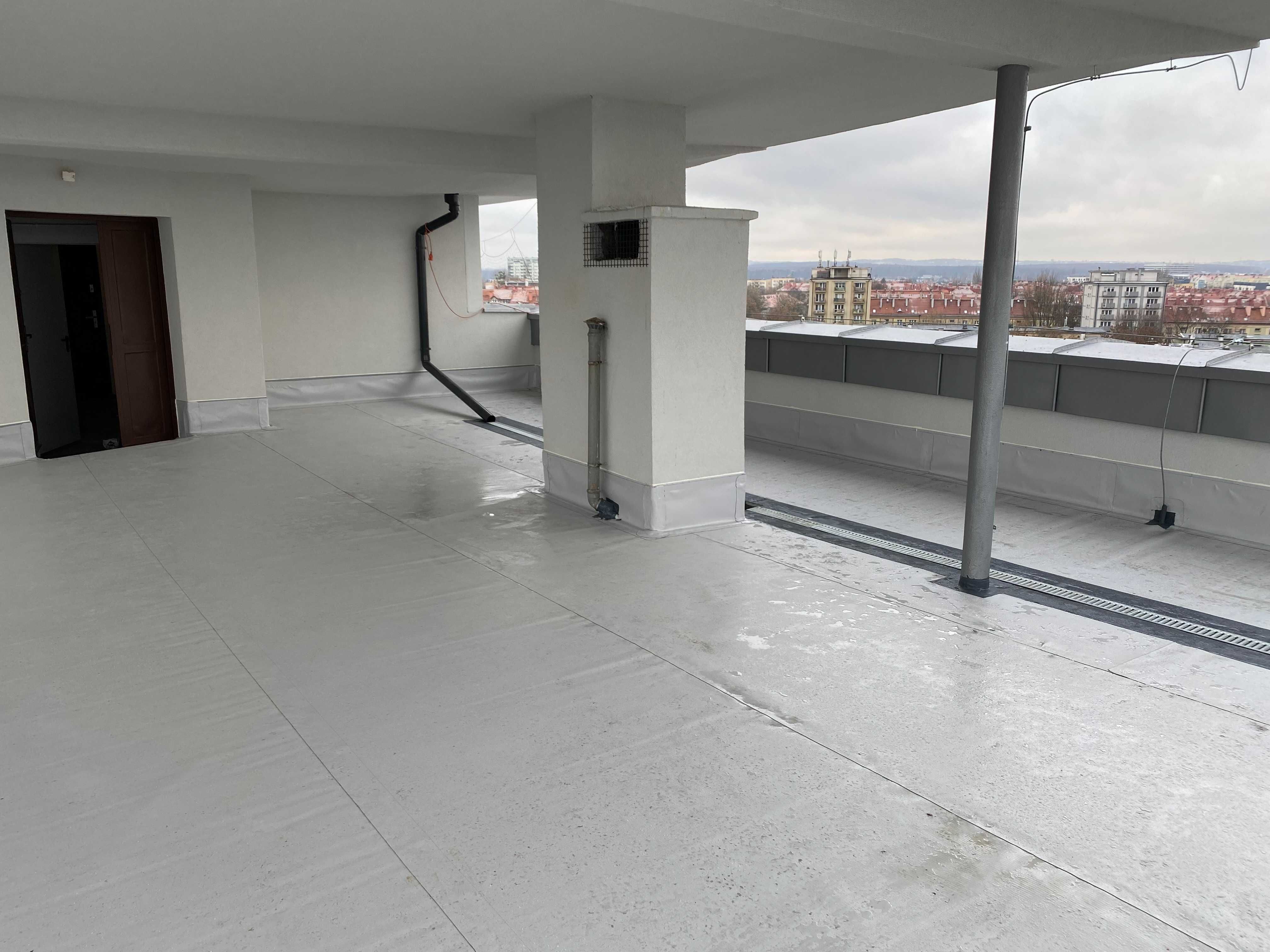 Hydroizolacja membranami EPDM, PVC dach płaski, balkon ,taras