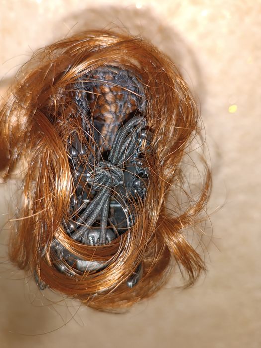 Заколка краб з волосся парик, накладка