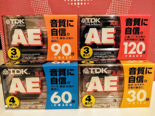 Аудиокассеты TDK AE 4Pack Japan market аудио кассеты