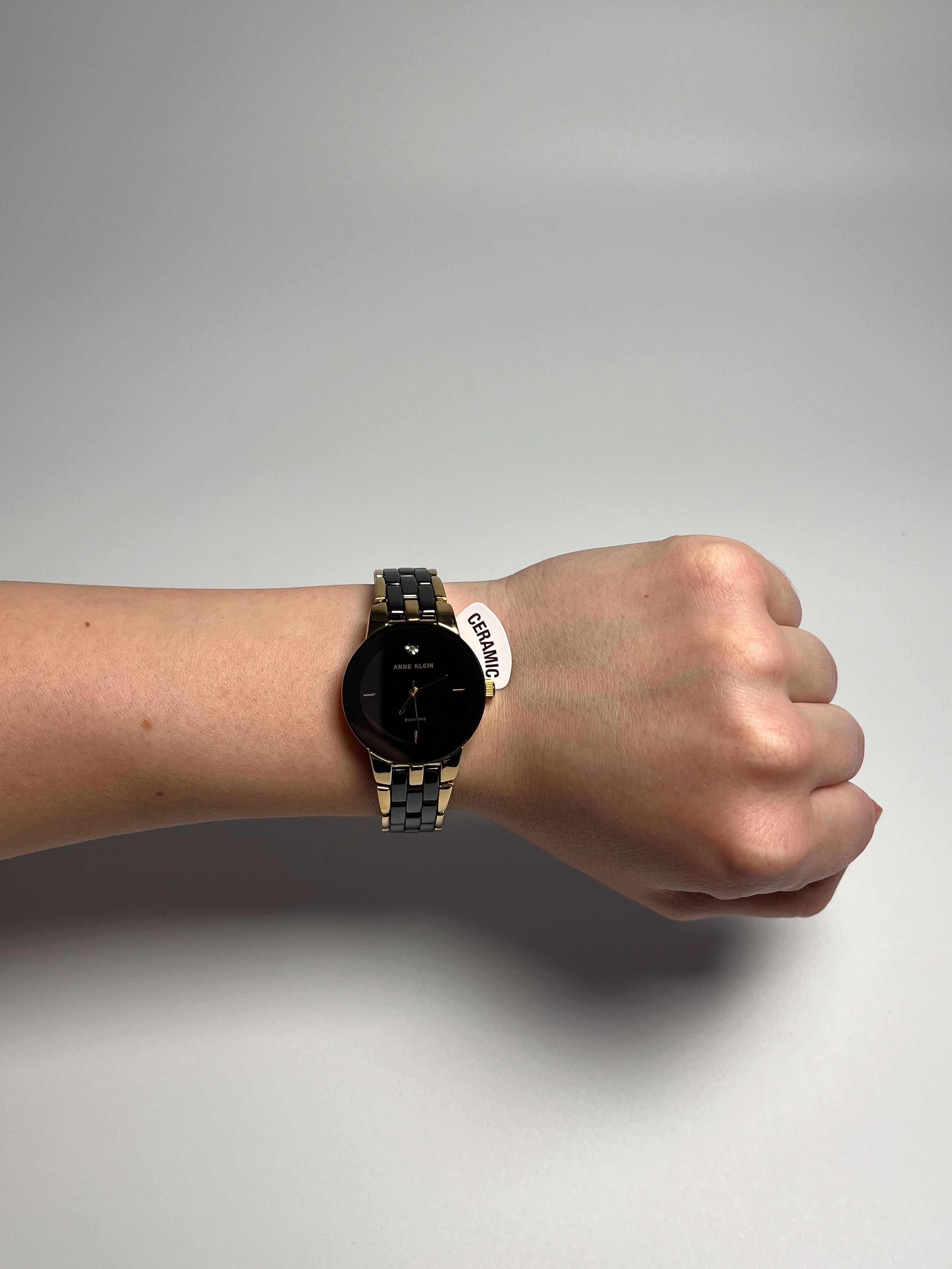 годинник Anne Klein AK/1610BKGB, часы черные анна кляйн, женские часы