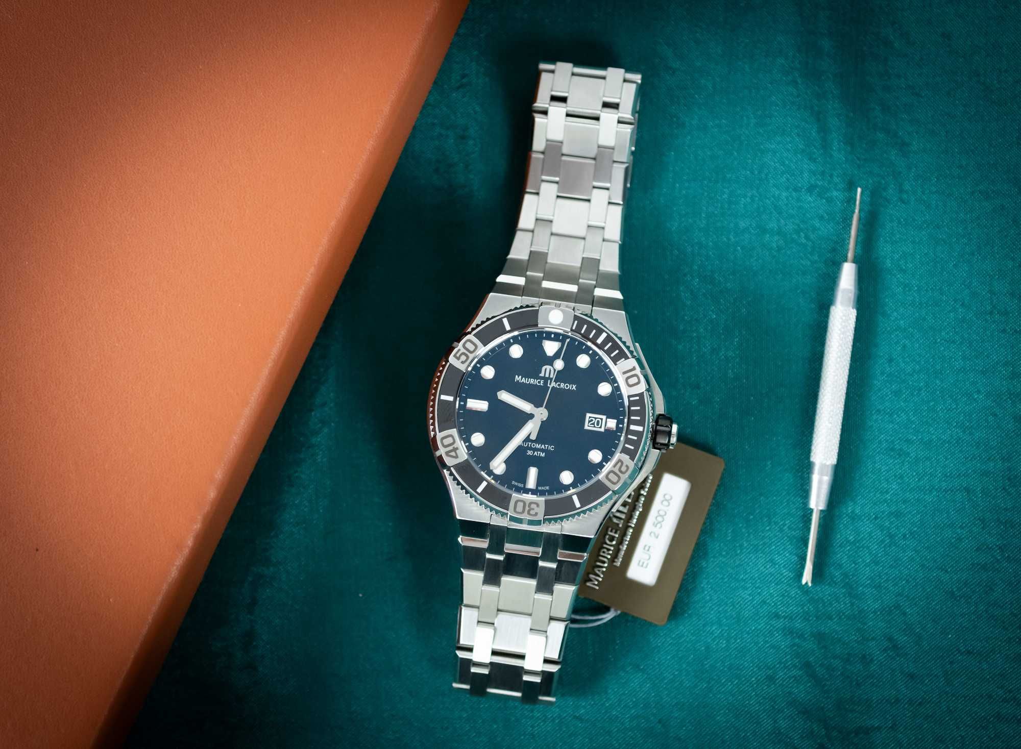 Maurice Lacroix Aikon Venturer 43mm AI6058-SS002-330 - 2 Czarny NOWY