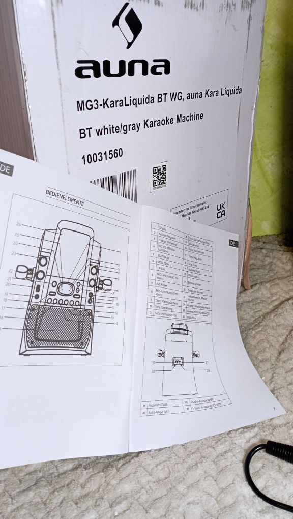 Караоке Auna Kara Liquida BT блютуз дефект