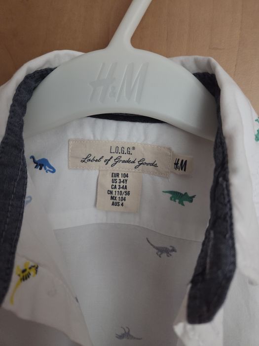 Koszula biała H&M rozmiar 104