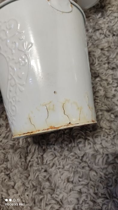 7 osłonki na doniczki zestaw metalowe różne wymiary