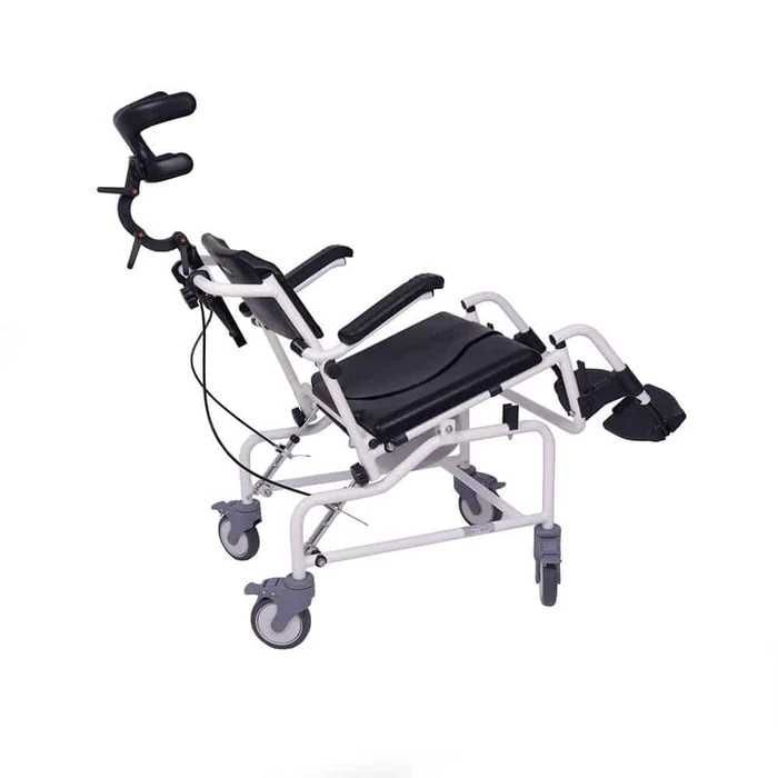 Cadeira de Banho e Sanitária Reclinável c/ Encosto de Cabeça UN4004