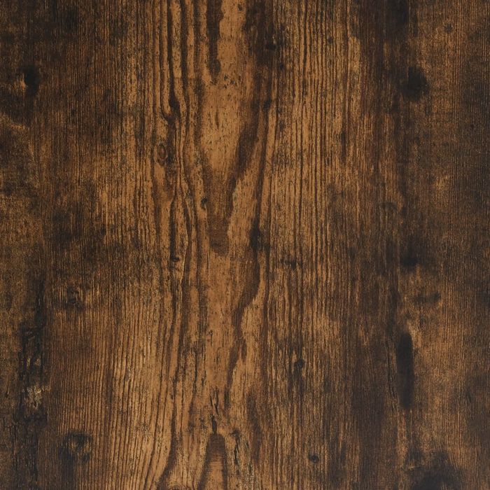 vidaXL Lustro łazienkowe z półką, przydymiony dąb, 50x12x60 cm
