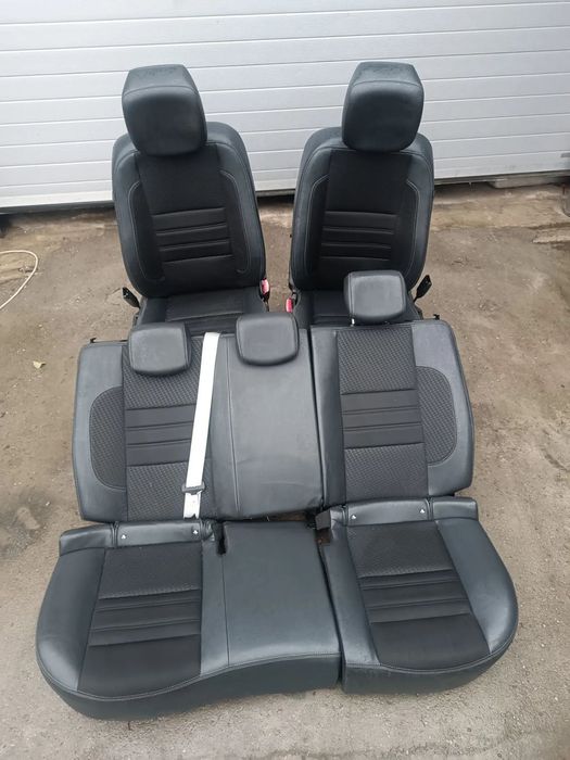 FOTELE PRZÓD TYŁ WNĘTRZE RENAULT MEGANE III BOSE PÓŁSKÓRY