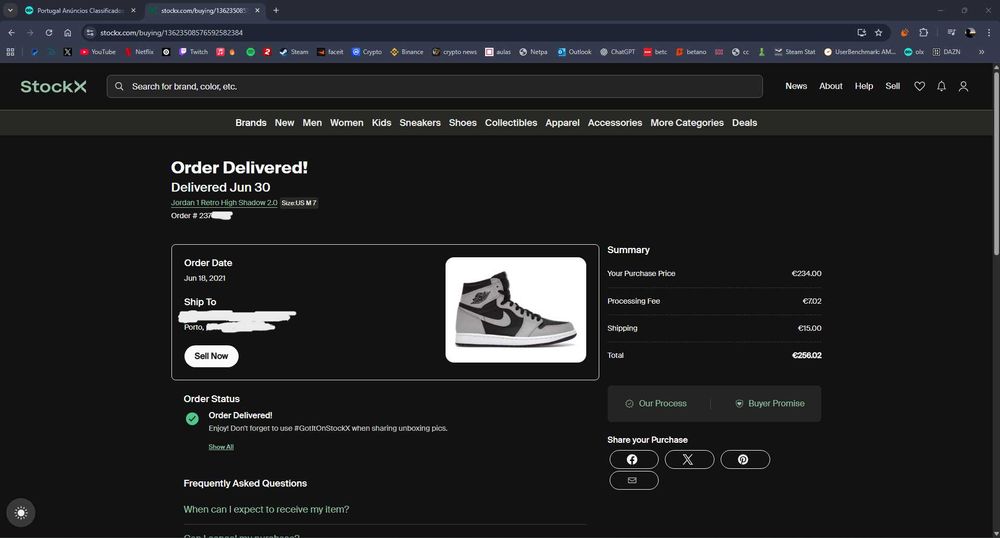 Jordan 1 Retro High Shadow 2.0