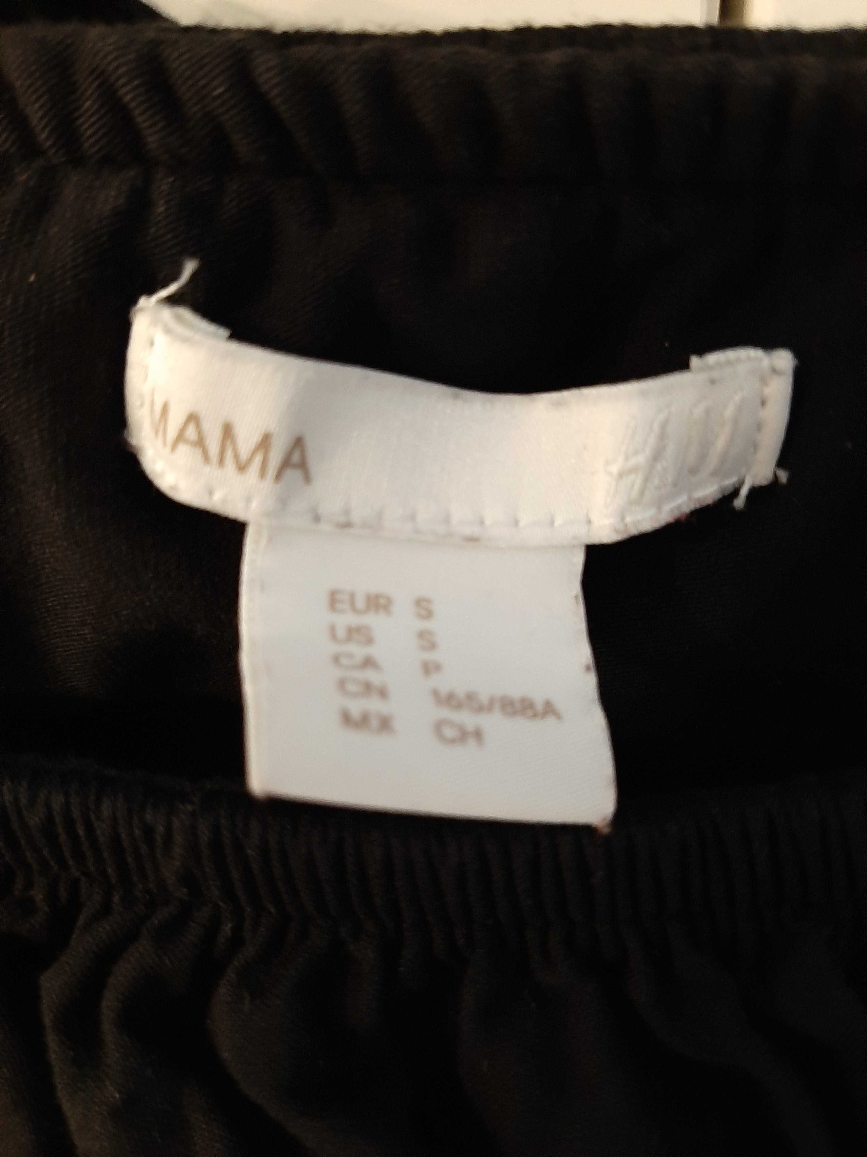 Czarna sukienka ciążowa mini H&M Mama, rozmiar  S