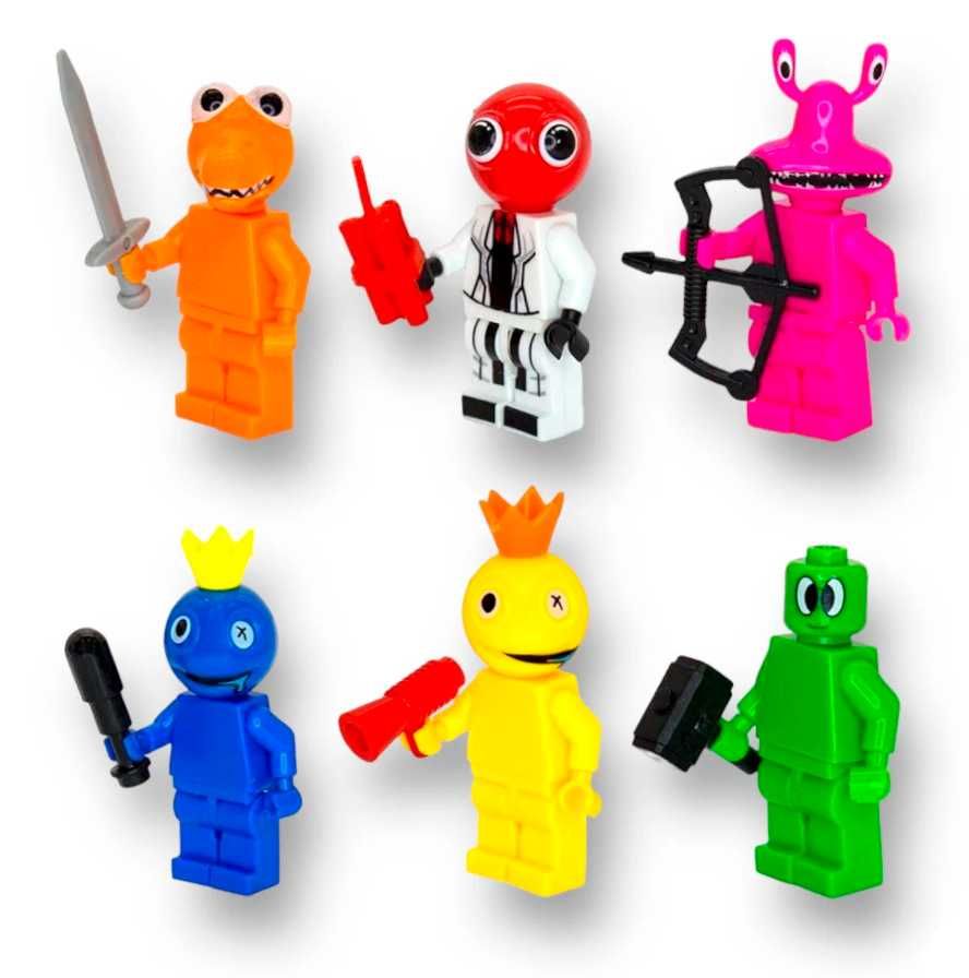 NEW! Набор фигурок Lego Rainbow Friends, Лего Радужные Друзья, 6 штук