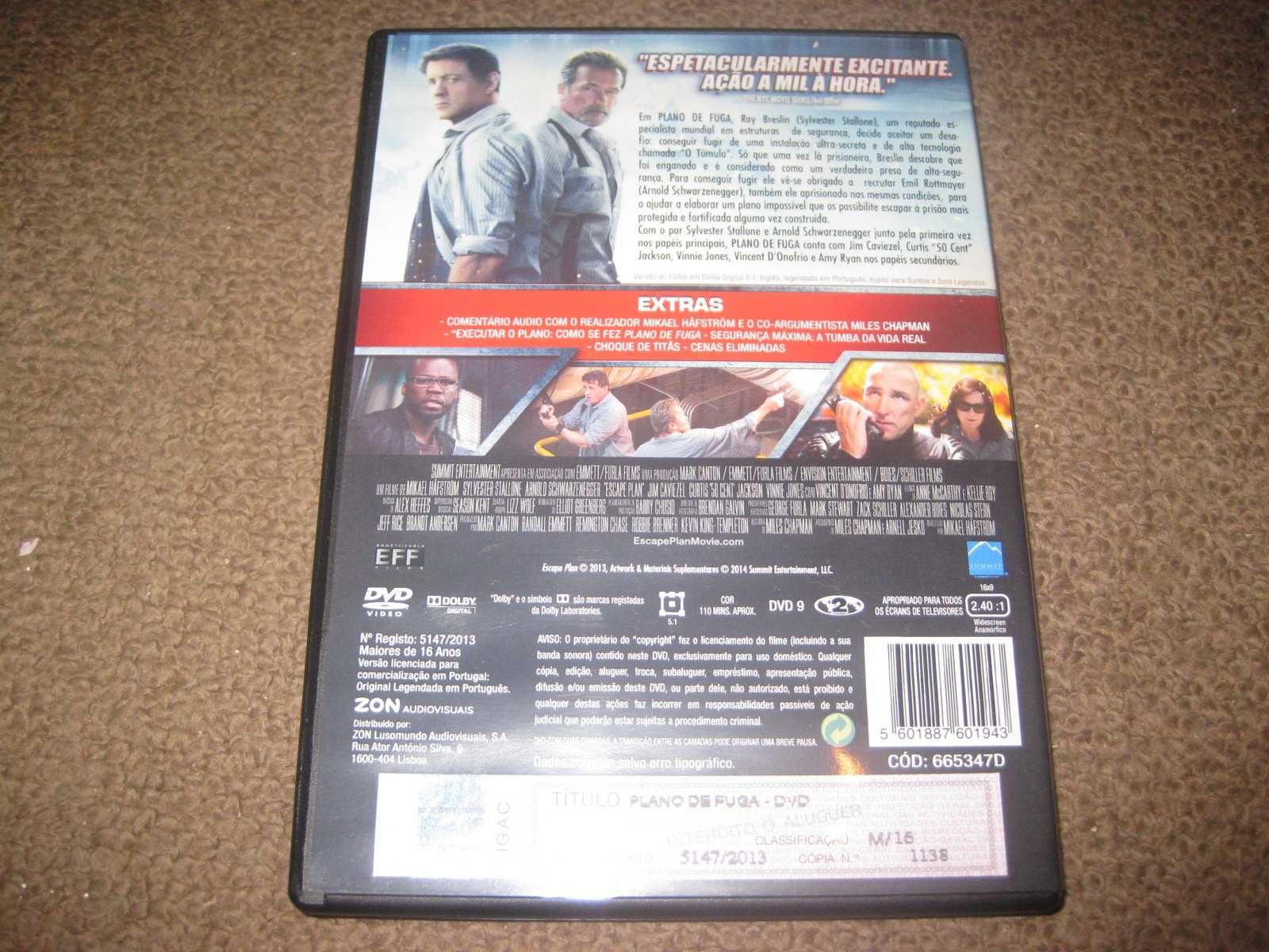 DVD "Plano de Fuga" com Sylvester Stallone