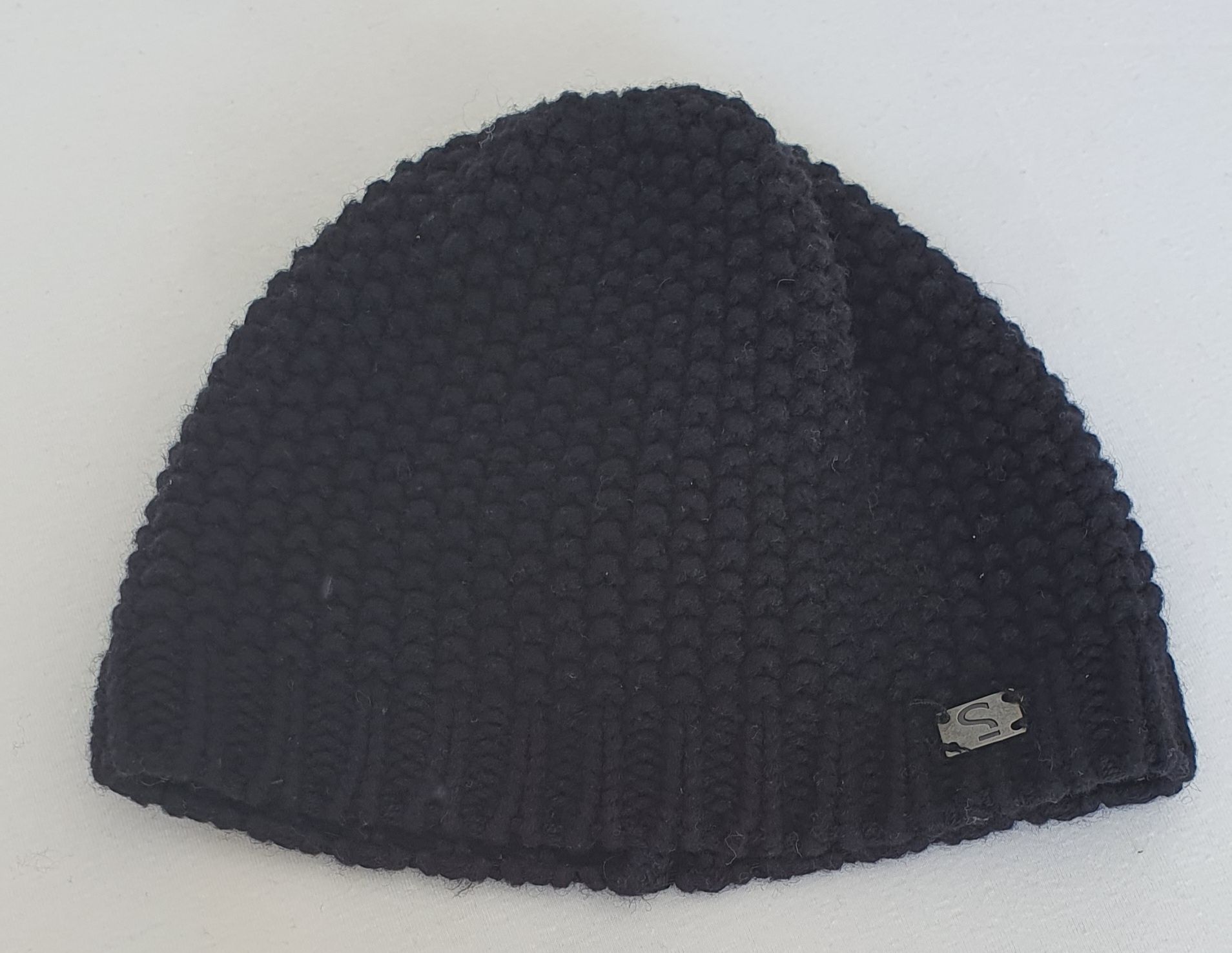 Czarna czapeczka jesienno-wiosenna dla chłopca lub dziewczynki r.80cm