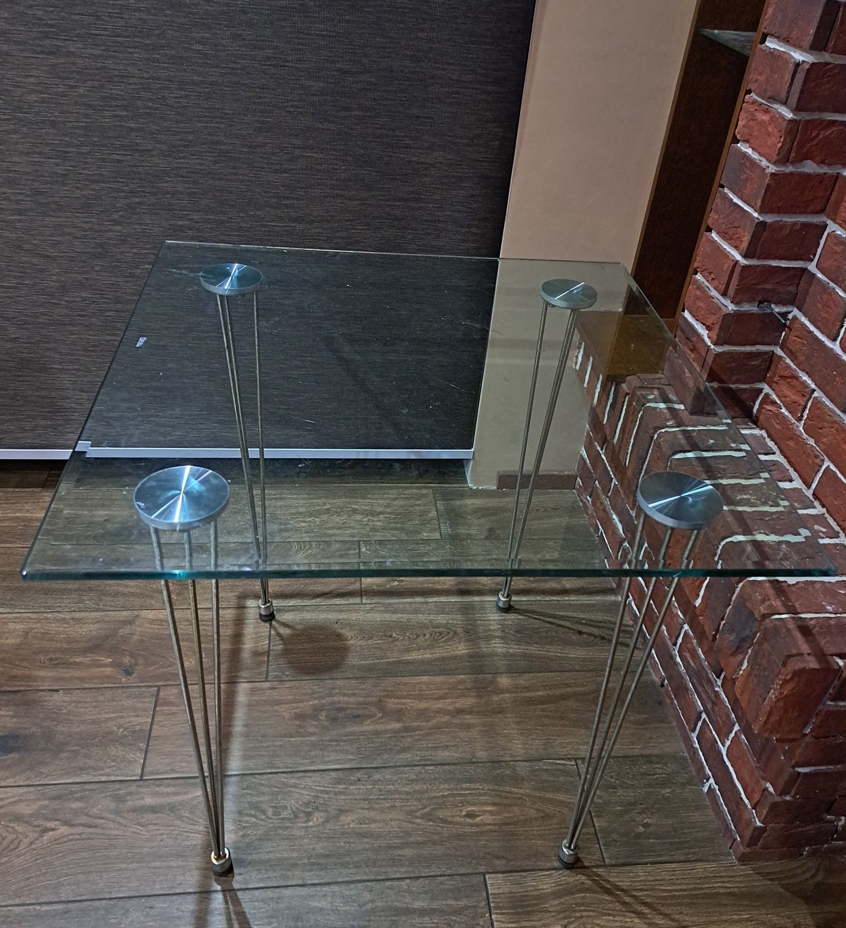 Szklany stół kuchenny , 80/80cm