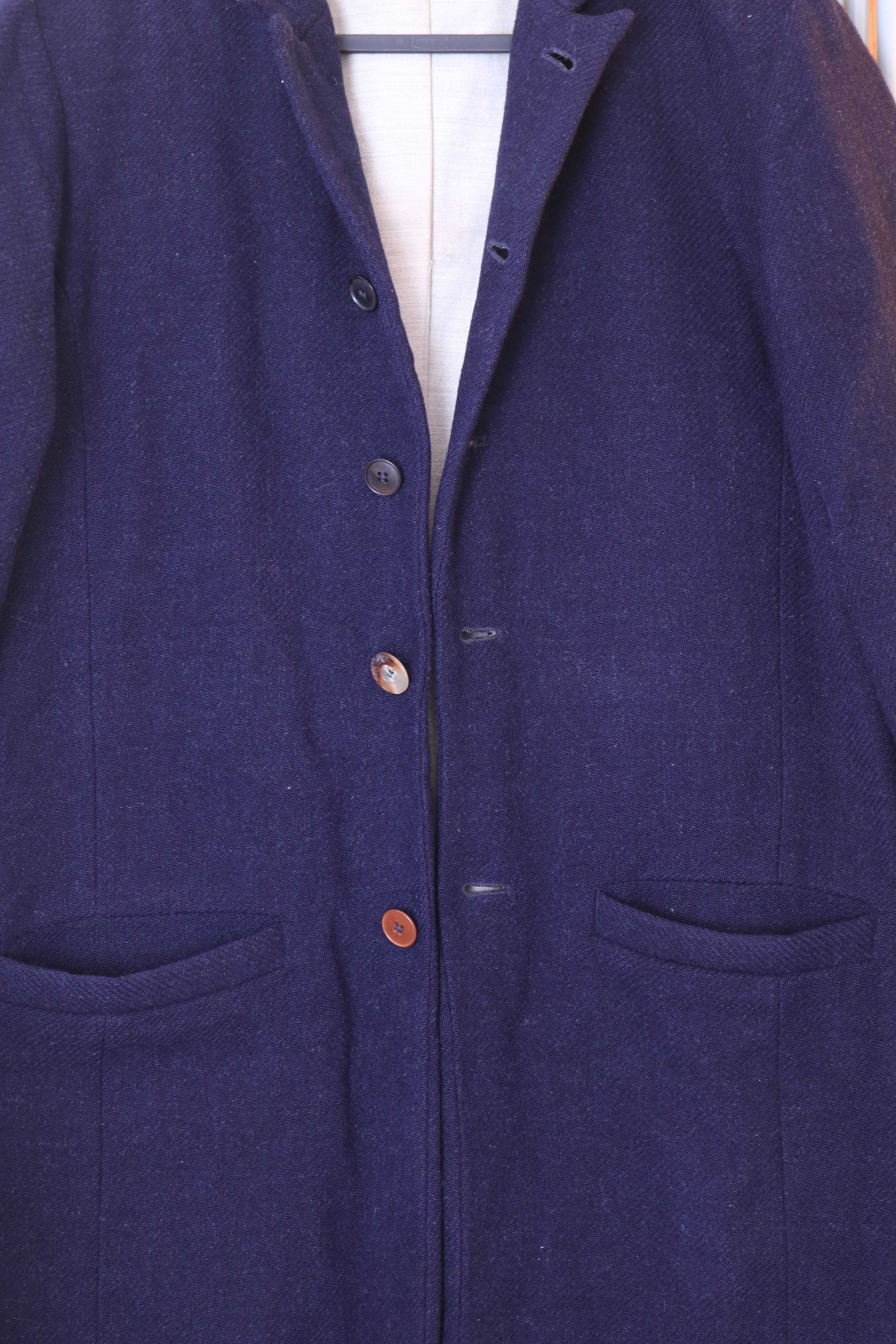 Frank Leder Wool Coat – German Designer Piece – Size S/M (Unisex Fit)