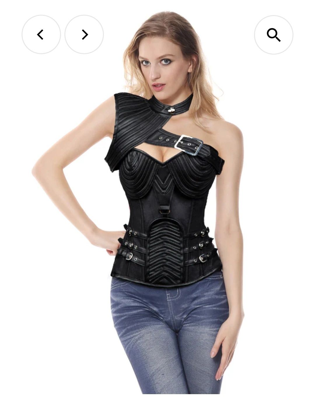5XL.charmian Steampunkowy, gotycki, ciężki gorset ze stali z zamkiem b