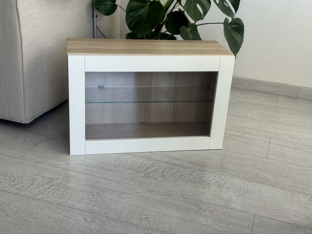 3x front SINDVIK Drzwi szklane, białe, szklane 60x38 cm ikea besta