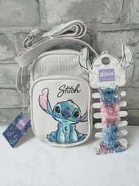 Zestaw Stitch dla dziewczynki-torebka na ramię+gumki do włosów PRIMARK