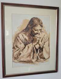 Obraz Modlitwa Jezusa haft