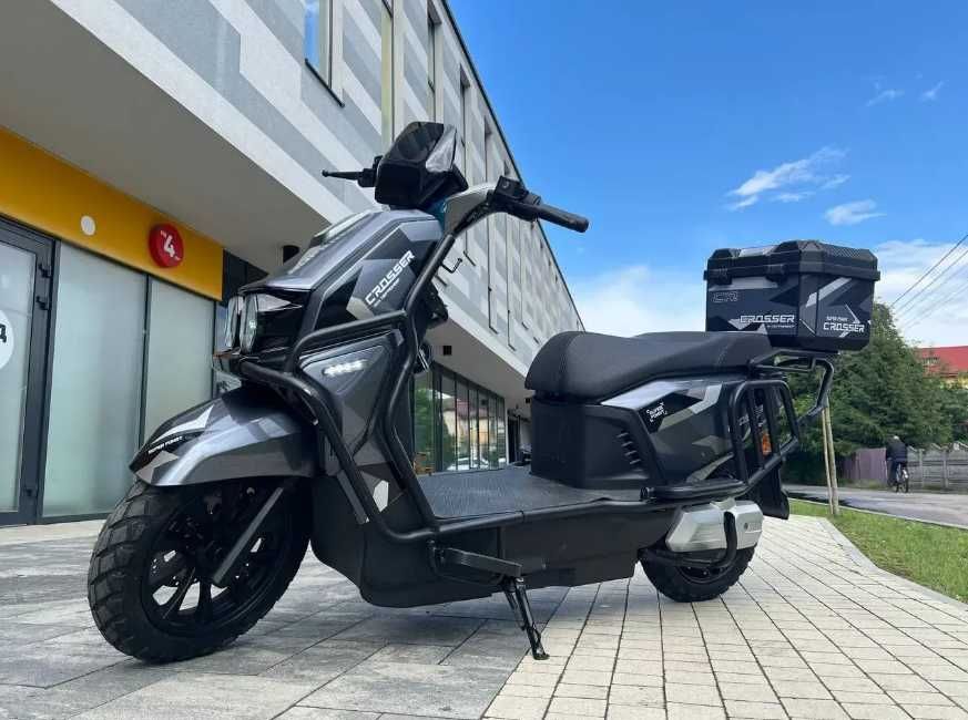 ТОП!Электроскутер Crosser мотор 1200W скоростной и выносливый\под все!