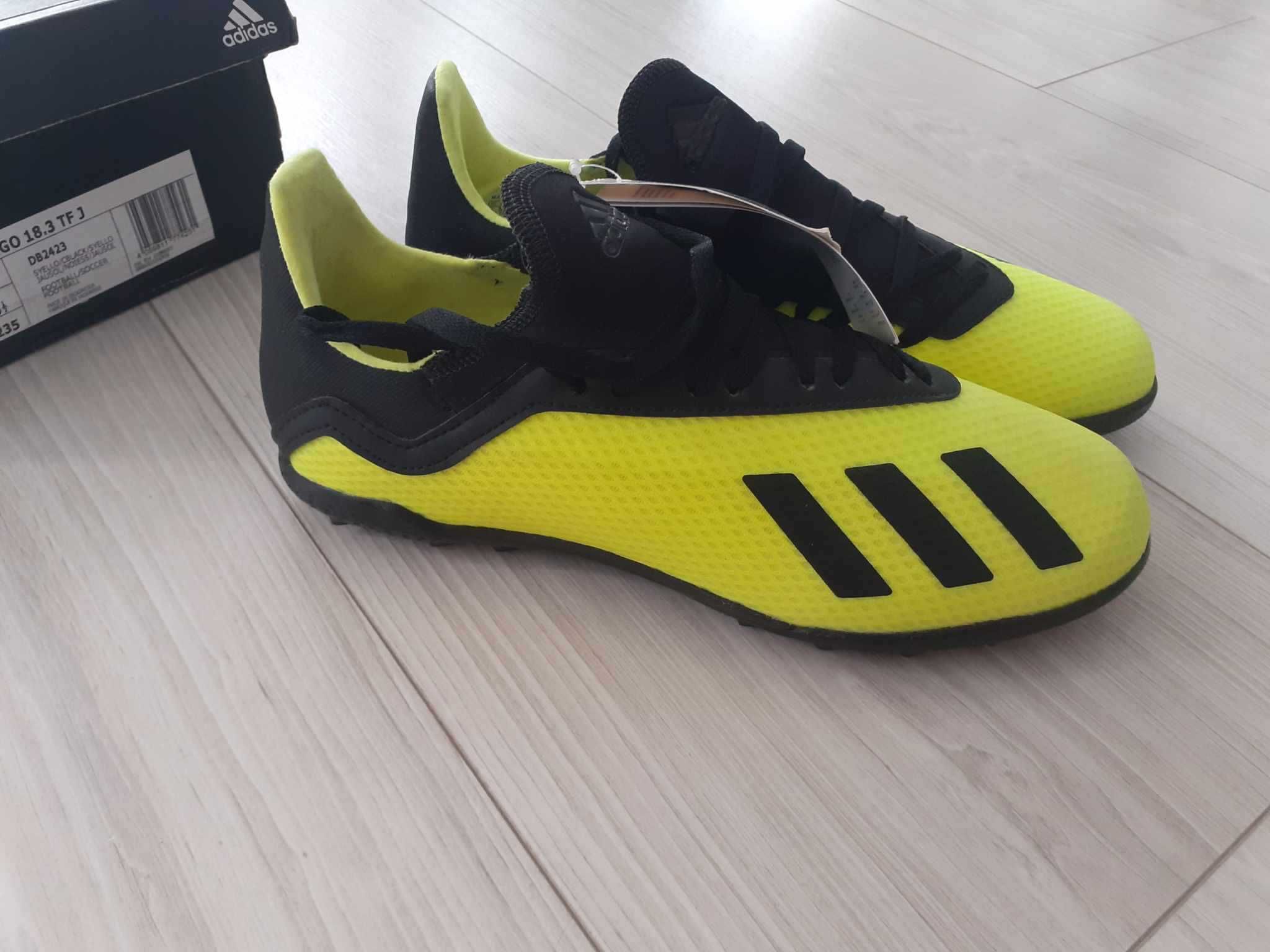 Buty piłkarskie, turfy Adidas X Tango 18.3 TF, Junior, rozmiar 38 2/3