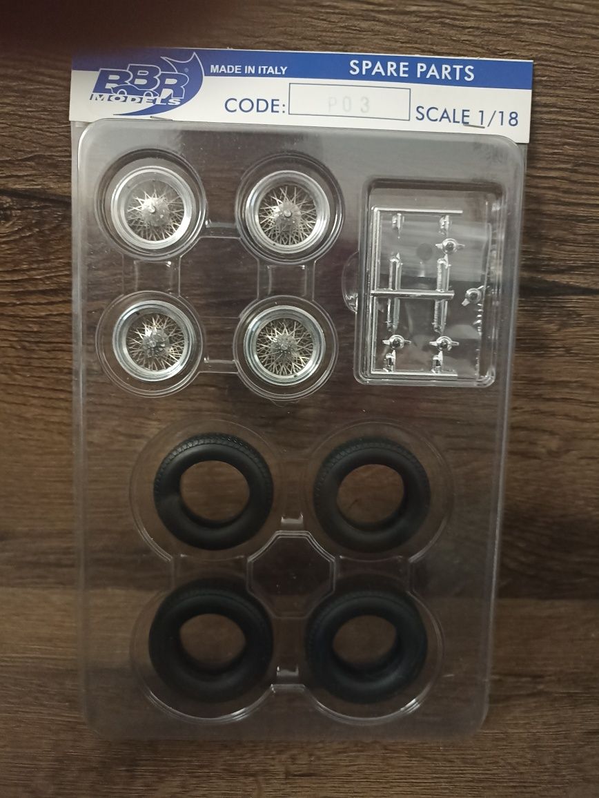 Felgi,koła firmy bbr skala 1/18