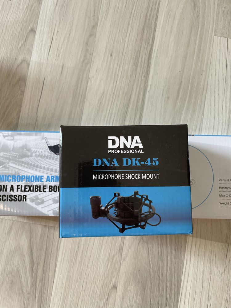 Zestaw Mikrofon pojemnościowy DNA DNC-1U + ramię z koszykiem