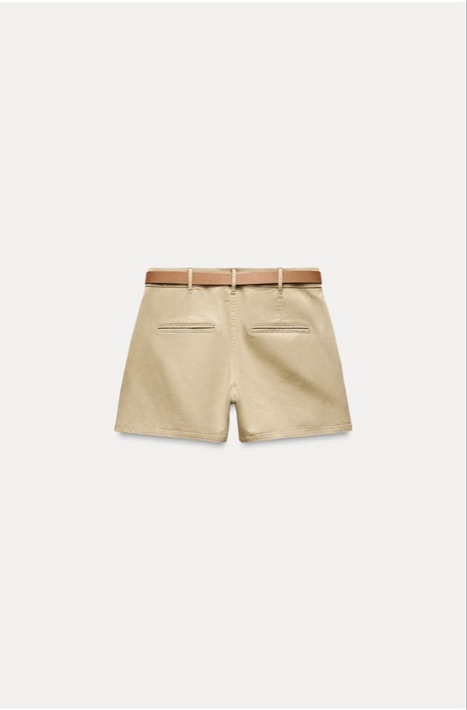 Шорти чіноси з паском zara