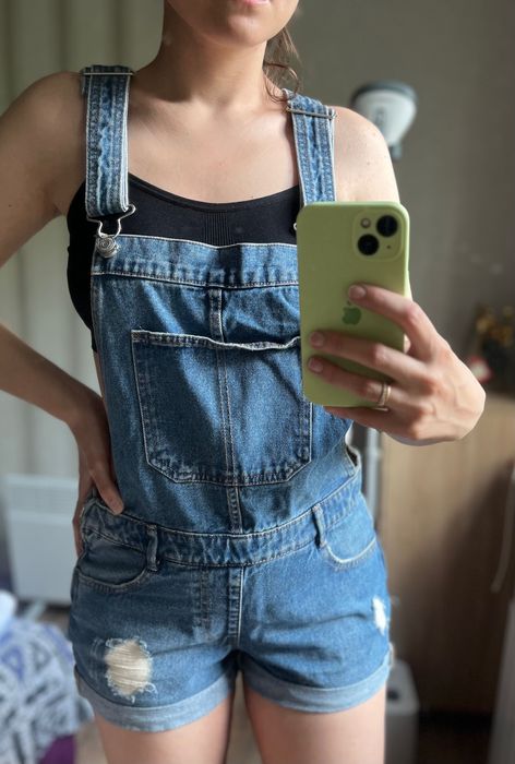 Джинсовий комбінезон шорти