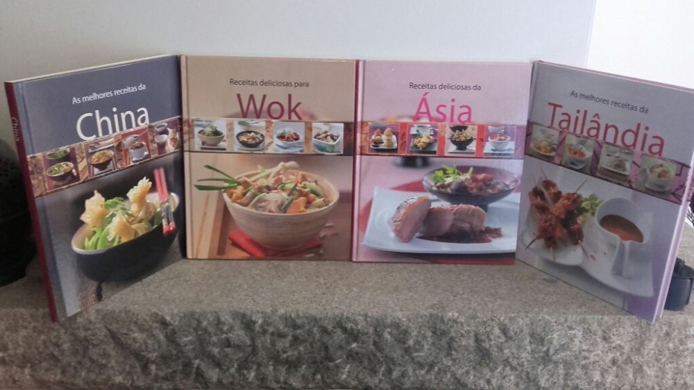 Livros culinários pack de 4 (comida oriental)