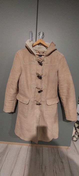 Kożuch płaszcz damski GAP M