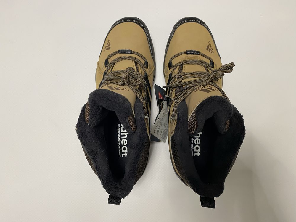 Новые ботинки Adidas ClimaProof Winter Hiker II нубук беж Размер 41 42