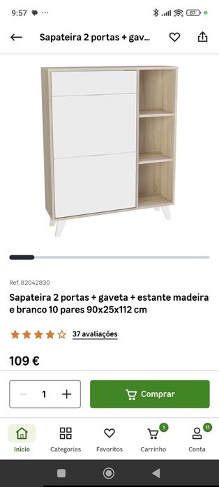 Sapateira/móvel de entrada Leroy Merlin