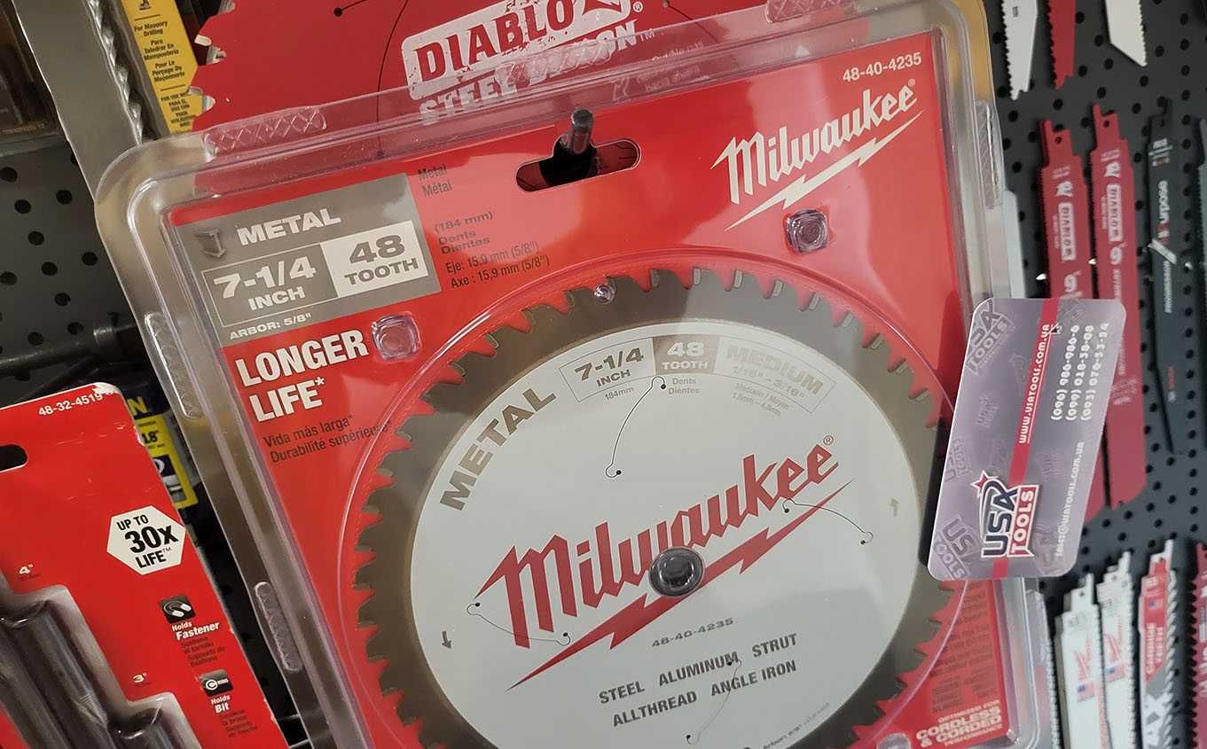 Пильный диск 184/16 мм на 48 зубов по черному металлу Milwaukee