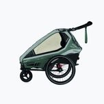 folia przeciwdeszczowa podwójna przyczepka rowerowa Qeridoo Kidgoo 2
