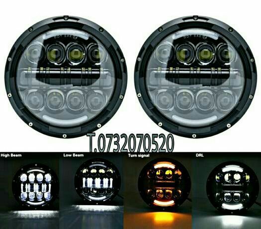 Фара Світлодіодна 7" Дюймова Нива 4×4 Ваз 2101 Уаз ГАЗ.JEEP Wrangler