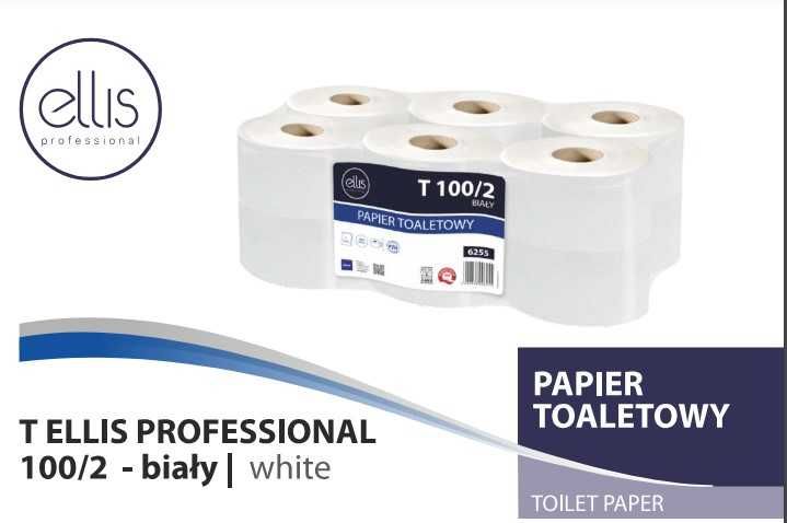 Papier toaletowy bezzapachowy ELLIS PROFESSIONAL 100/2 12 szt.