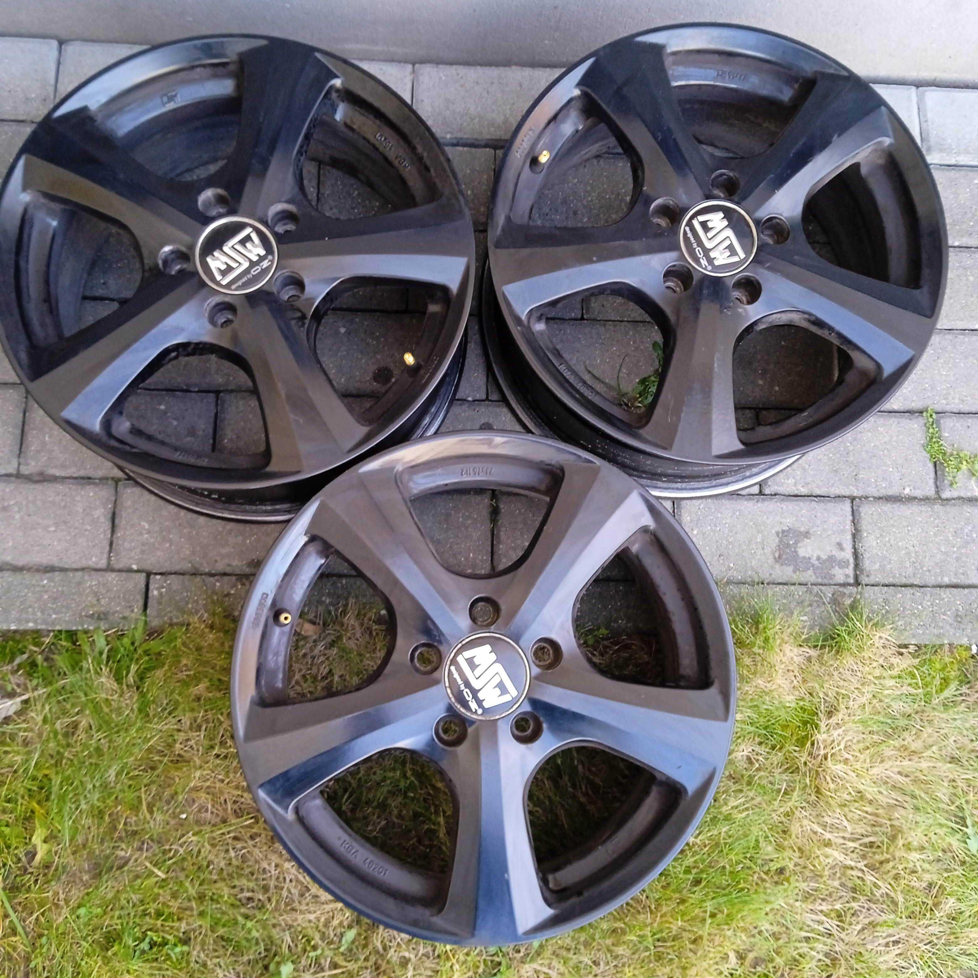 Felgi aluminiowe 5x112 7Jx16 cali H2 - 3 sztuki felg, czarne