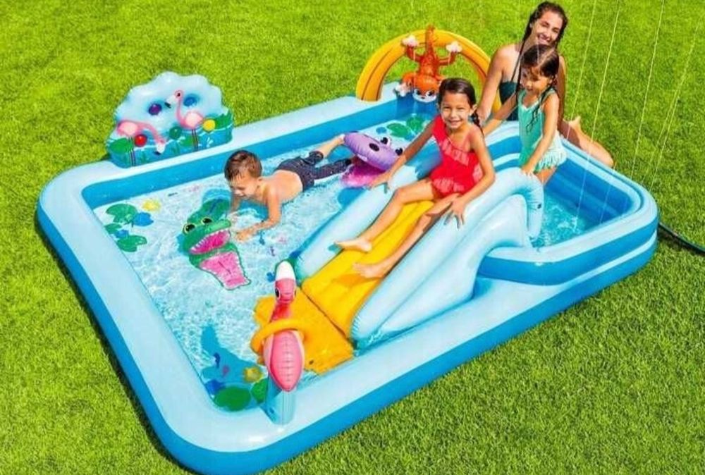 Wodny Plac Zabaw Intex Basen Dmuchany Dżungla XXL