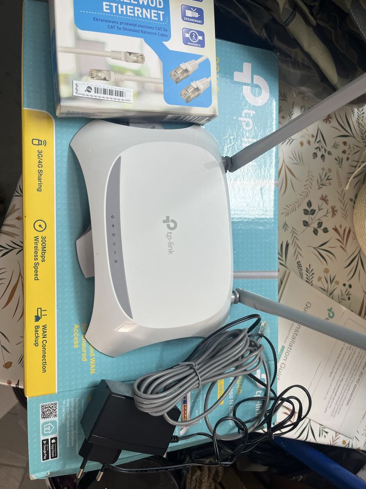 Router tp-link + przewod nowy