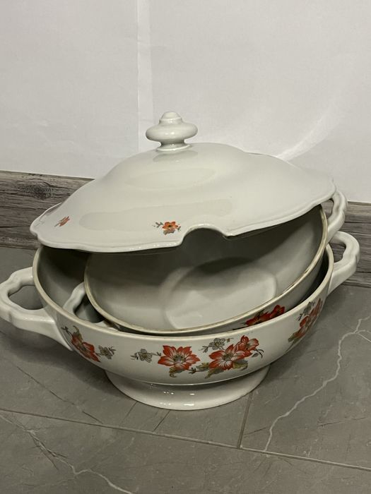 Zestaw porcelany KPM Made in Poland – waza i półmisek