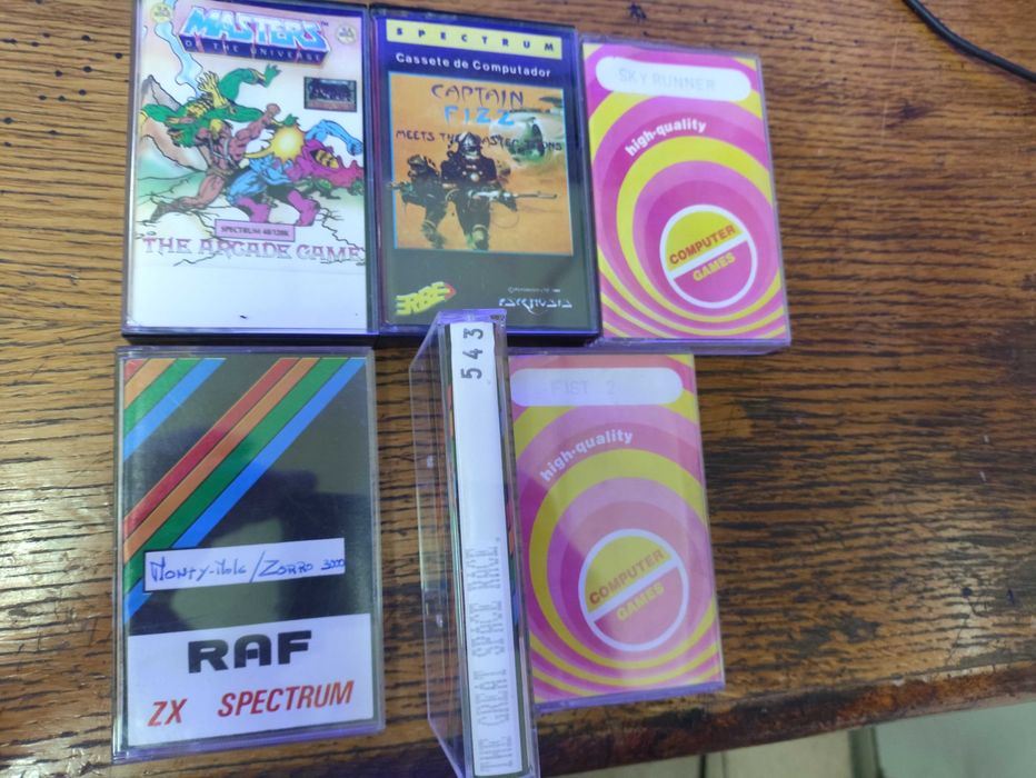 Jogos Cassete / K7 para Timex Spectrum 48 128K antigo vintage