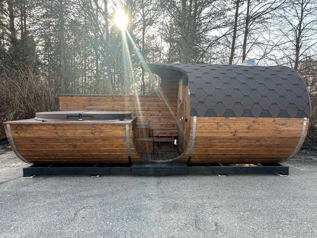 Balia/Bania OGRODOWA | Ruska Bania | Jacuzzi | HOT TUB Termo drewno