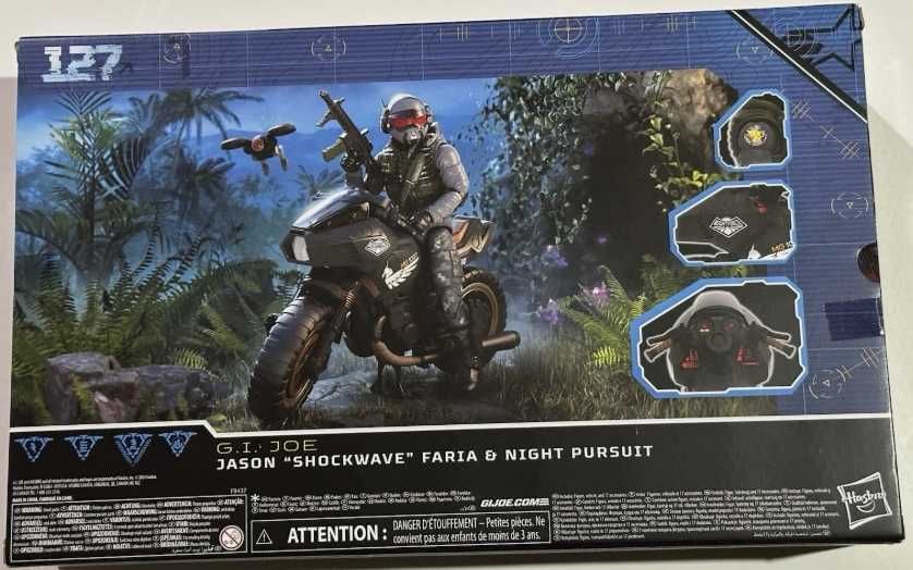 GI Joe GIJOE Classified Jason “Shockwave” & Cycle #127 (NOVO SELADO)