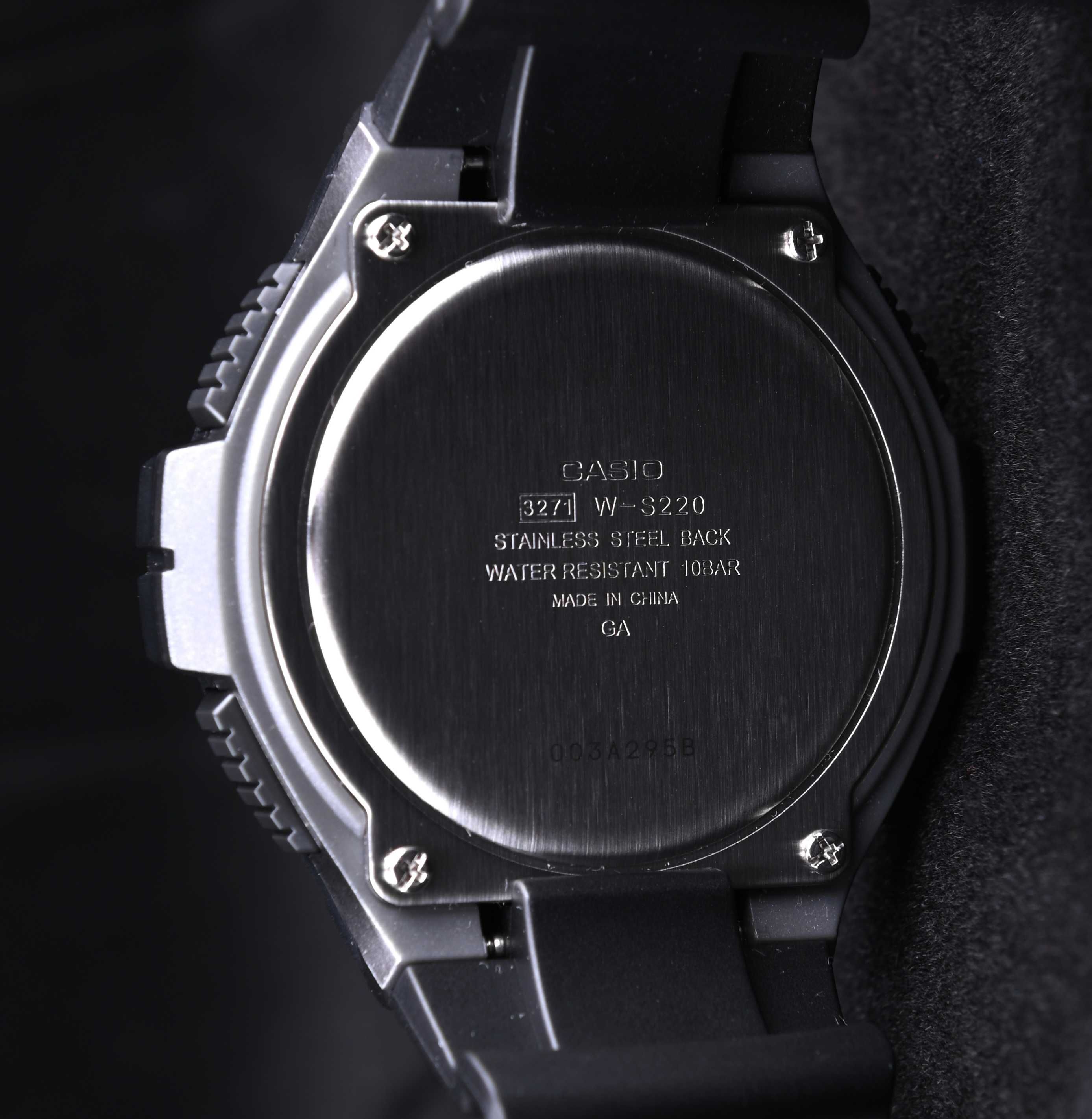 Годинник спортивний Casio W-S220-1A новий оригінал сонячна батарейка