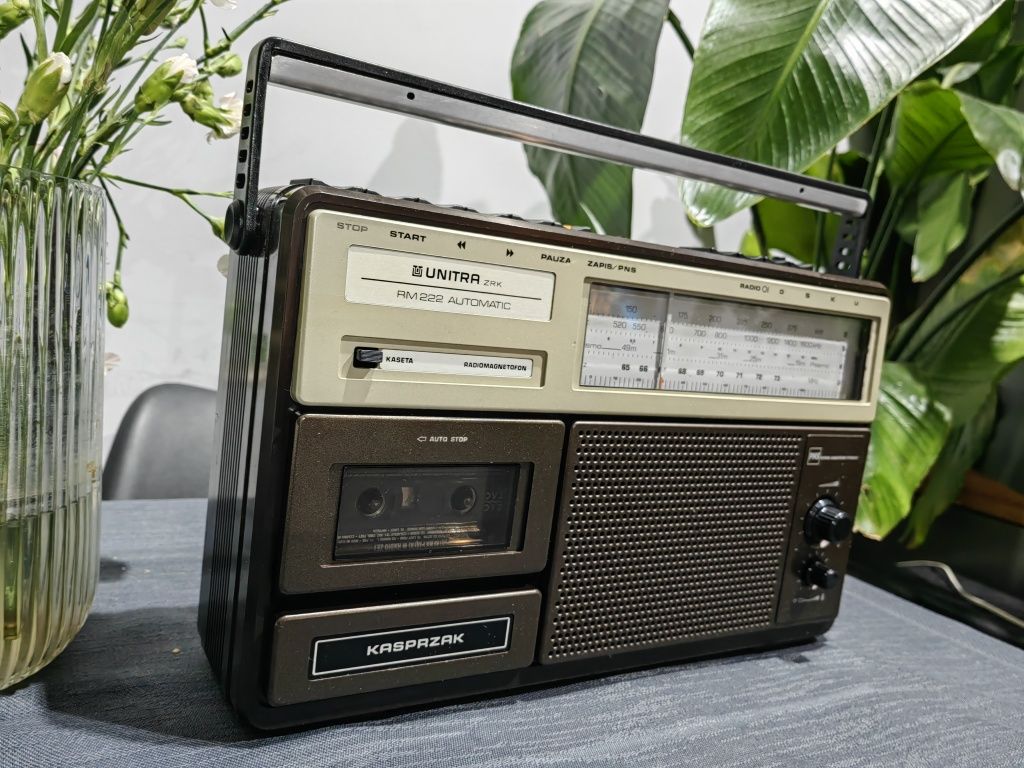 Radiomagnetofon Unitra Kasprzak RM 222 Nowy UKF *Sprawny Kasety PRL