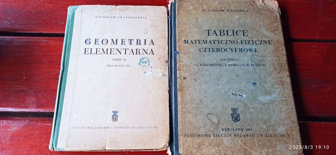 Geometria elementarna i tablica M-F stare