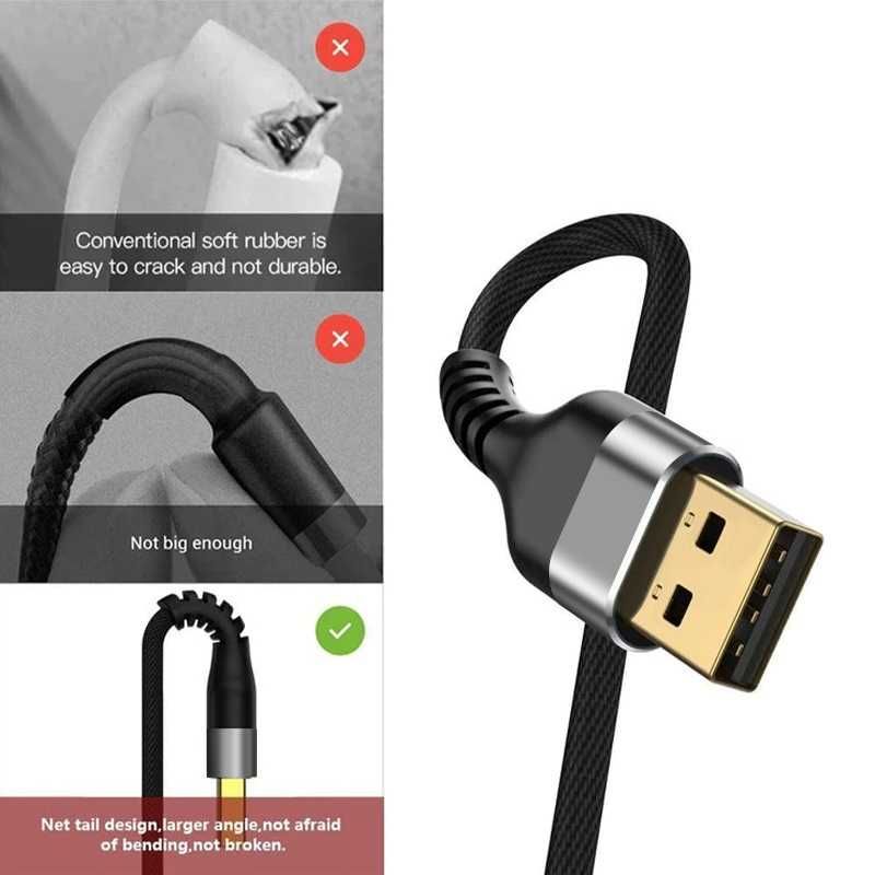 Kable USB - USB typ C , szybkie ładowanie , QC3, 1.8 metra