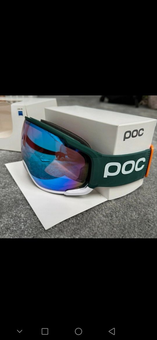 Gogle narciarskie POC Zonula Clarity Comp Moldanite Green